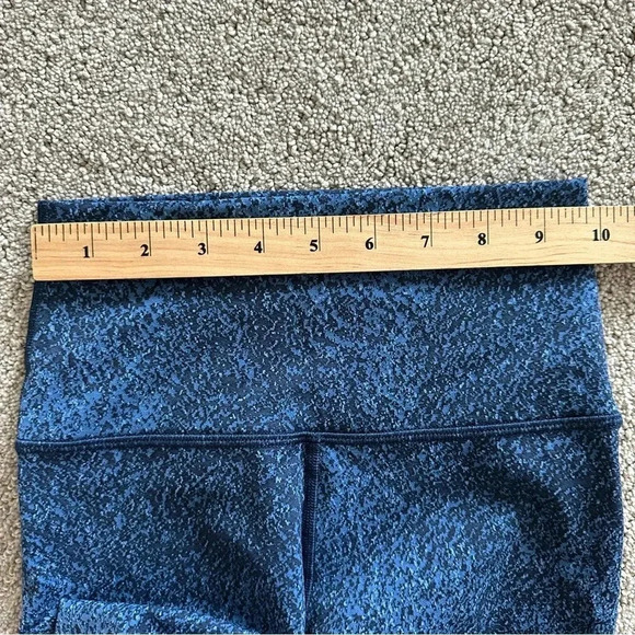 Lululemon Wunder Under High Rise Crop Blue Mineral Deposit Lunar Eclipse Royal 2 - Picture 6 of 8